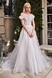 LaDivine A1090 Ruffle Off-The-Shoulder Bridal Gown