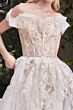 LaDivine A1090 Ruffle Off-The-Shoulder Bridal Gown