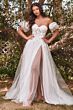 LaDivine BD104W Cowl Neck Bow-Tie Strap Dress