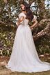 LaDivine BD104W Cowl Neck Bow-Tie Strap Dress