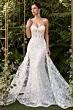 LaDivine CB046W Sweetheart Neck Corset Bodice Wedding Gown