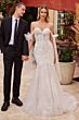 LaDivine CB125W Sheer Corset Bodice Bridal Dress