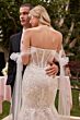 LaDivine CB125W Sheer Corset Bodice Bridal Dress