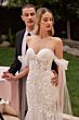 LaDivine CB125W Sheer Corset Bodice Bridal Dress