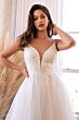 LaDivine CD0154W A-Line Double Spaghetti Strap Wedding Dress