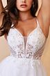 LaDivine CD0195W Illusion Sides Scoop Back Wedding Dress