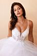 LaDivine CD0195W Illusion Sides Scoop Back Wedding Dress