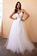 LaDivine CD0195W Illusion Sides Scoop Back Wedding Dress