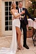 LaDivine CD269W Basque Waist Plunging Sweetheart Neck Wedding Dress