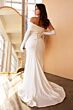 LaDivine CD979W Ruched One-Shoulder Neck Bridal Gown