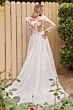 LaDivine CDS436W Scoop Back Illusion Sides Wedding Gown