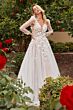LaDivine CDS436W Scoop Back Illusion Sides Wedding Gown