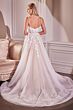 LaDivine CDS477W Floral Appliques Corset Top Wedding Dress