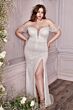 LaDivine CH167W Off-The-Shoulder Flounce Sleeve Wedding Gown