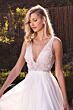 LaDivine TY12 Slim Strap Open V-Back Bridal Gown