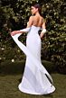 Ladivine 7433W Strapless Cowl Neck Wedding Dress