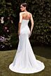 Ladivine CD791W High Slit Strapless Ruched Wedding Gown