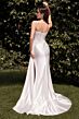 Ladivine CD868W Lace Bodice Side Streamer Wedding Gown