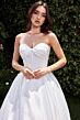 Ladivine CDS512W Pleated Skirt Sweetheart Neck Bridal Dress