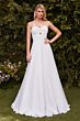 LaDivine 7435W Sweetheart Keyhole Neckline Strapless Wedding Dress