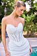 LaDivine CD683W Drape Skirt Strapless Wedding Dress