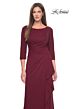 La Femme 31705 Ruched Back Faux-Wrap Skirt Dress
