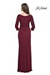 La Femme 31705 Ruched Back Faux-Wrap Skirt Dress