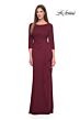 La Femme 31705 Ruched Back Faux-Wrap Skirt Dress