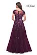La Femme 31712 Illusion Bateau Neck A-Line Dress