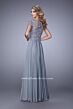 La Femme 21627 Lace Bodice Cap Sleeves Dress