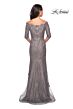 La Femme 24866 Off The Shoulder Embroidered Dress