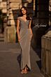 La Femme 25206 Off The Shoulder Ruched Dress