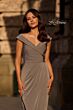 La Femme 25206 Off The Shoulder Ruched Dress