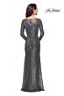 La Femme 25331 Long Sleeves Sequin Dress