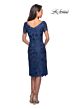 La Femme 25522 Short Sleeve Lace Dress