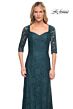 La Femme 25526 Sweetheart Neck Beaded Lace Dress