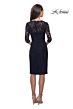 La Femme 25527 Illusion Sleeves Sweetheart Neckline Dress