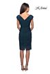 La Femme 25529 Cap Sleeve Peplum Dress