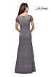 La Femme 26875 Bateau Neckline Lace Dress