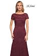 La Femme 26875 Bateau Neckline Lace Dress