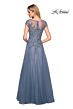 La Femme 26893 Sheer Neckline Embroidered Bodice Dress