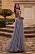 La Femme 26893 Sheer Neckline Embroidered Bodice Dress