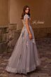 La Femme 26907 Cap Sleeve Embroidered Dress