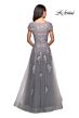 La Femme 26907 Cap Sleeve Embroidered Dress