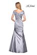 La Femme 26947 Short Sleeve Ruched Dress