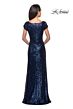 La Femme 27079 Scoop Neck Sequin Dress