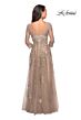 La Femme 27733 Sheer Neckline Embroidered Dress