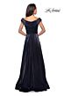 La Femme 27846 Ruched Bodice Off The Shoulder Dress