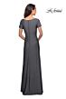 La Femme 27855 Portrait Neckline Short Sleeve Dress