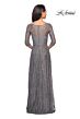 La Femme 27857 Three Quarter Sleeve Boat Neck Dress
